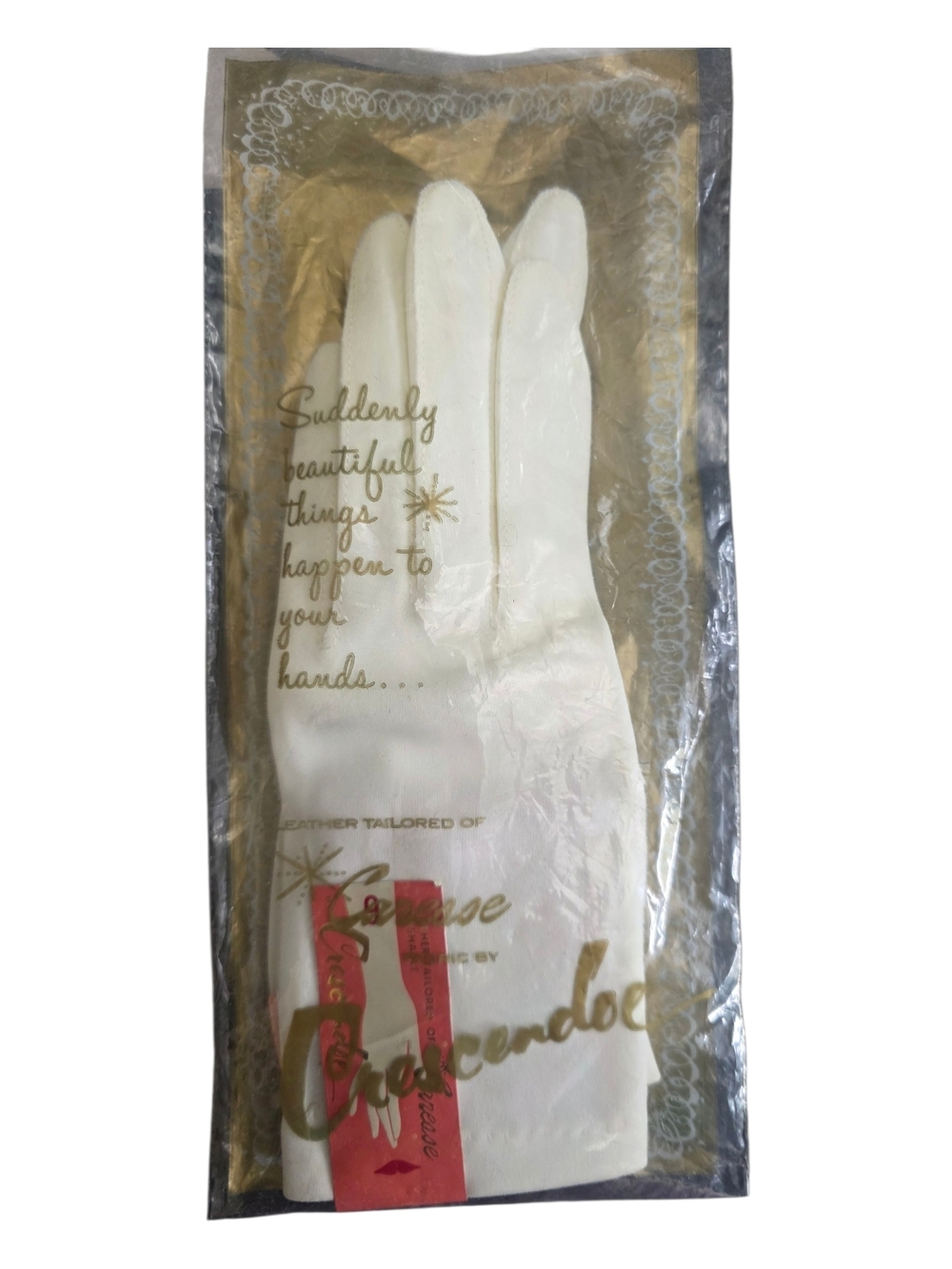 Crescendo True Vintage 50s Dress Gloves NWT Rare Original Packaging 6